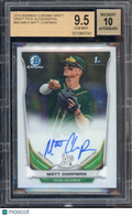 2014 Bowman Chrome Draft Matt Chapman Auto BGS 9.5 Auto 10
