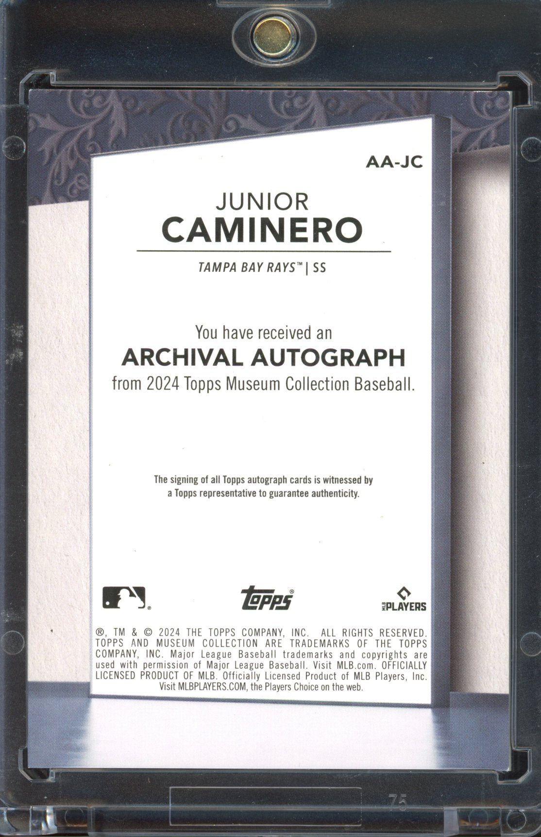 2024 Museum Collection Junior Caminero Auto 60/99 RC
