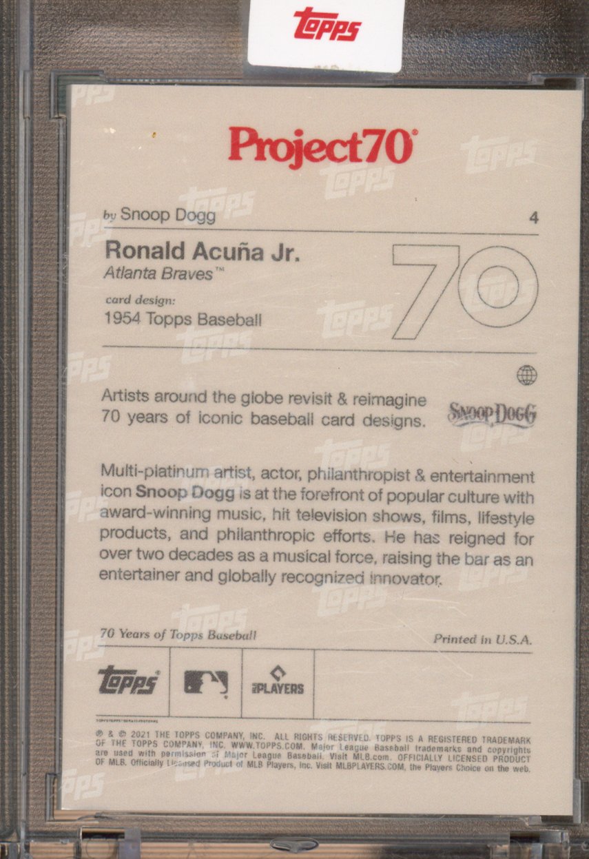 2021 Topps Project 70 Ronald Acuna Jr. Snoop Dogg 4