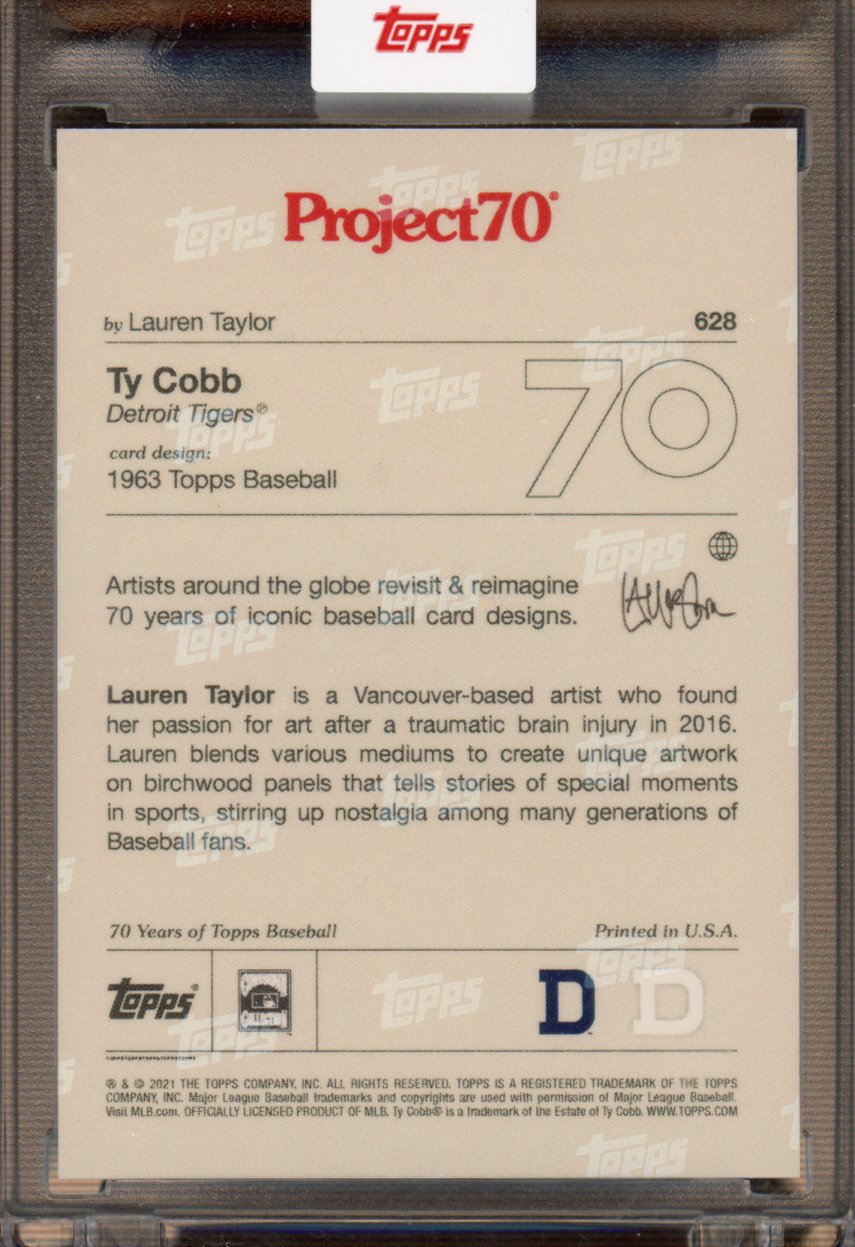 2021 Topps Project 70 Ty Cobb Lauren Taylor 628