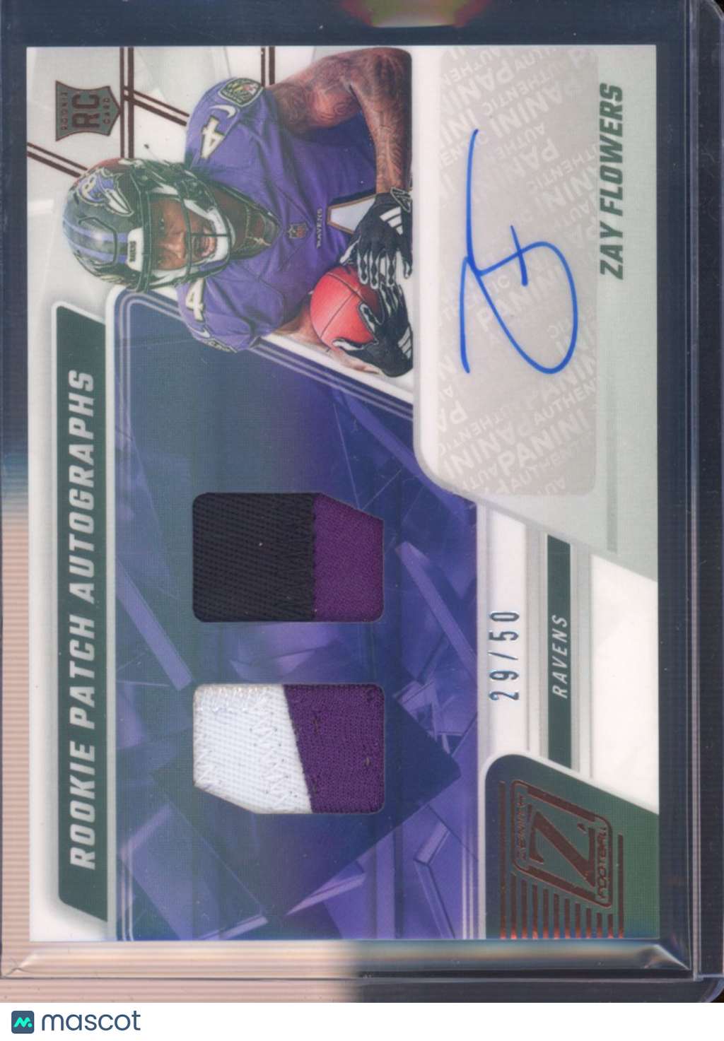 2023 Zenith Zay Flowers RPA 29/50 RC