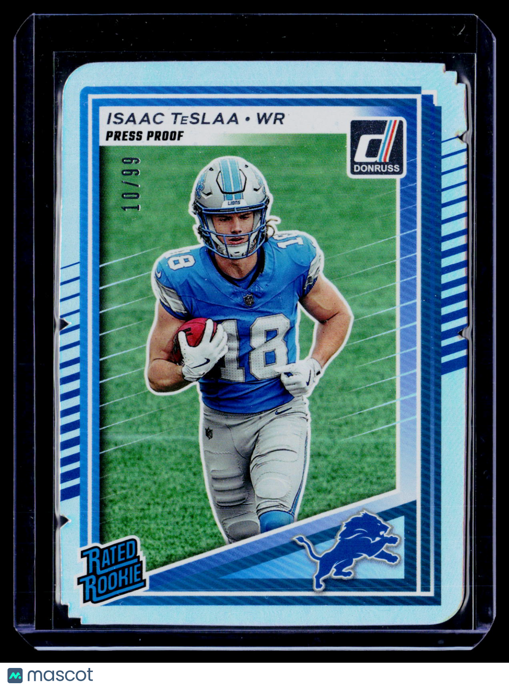 2025 Donruss Isaac TeSlaa Rookie Silver Press Proof Die Cut 10/99 RC