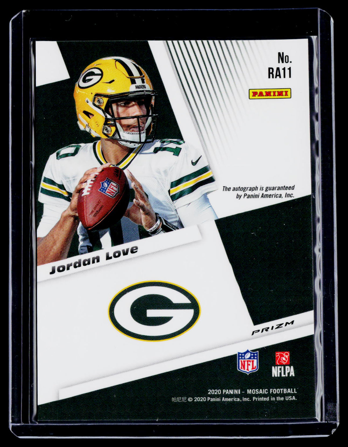 2020 Mosaic Jordan Love Rookie Silver Mosaic Auto RC