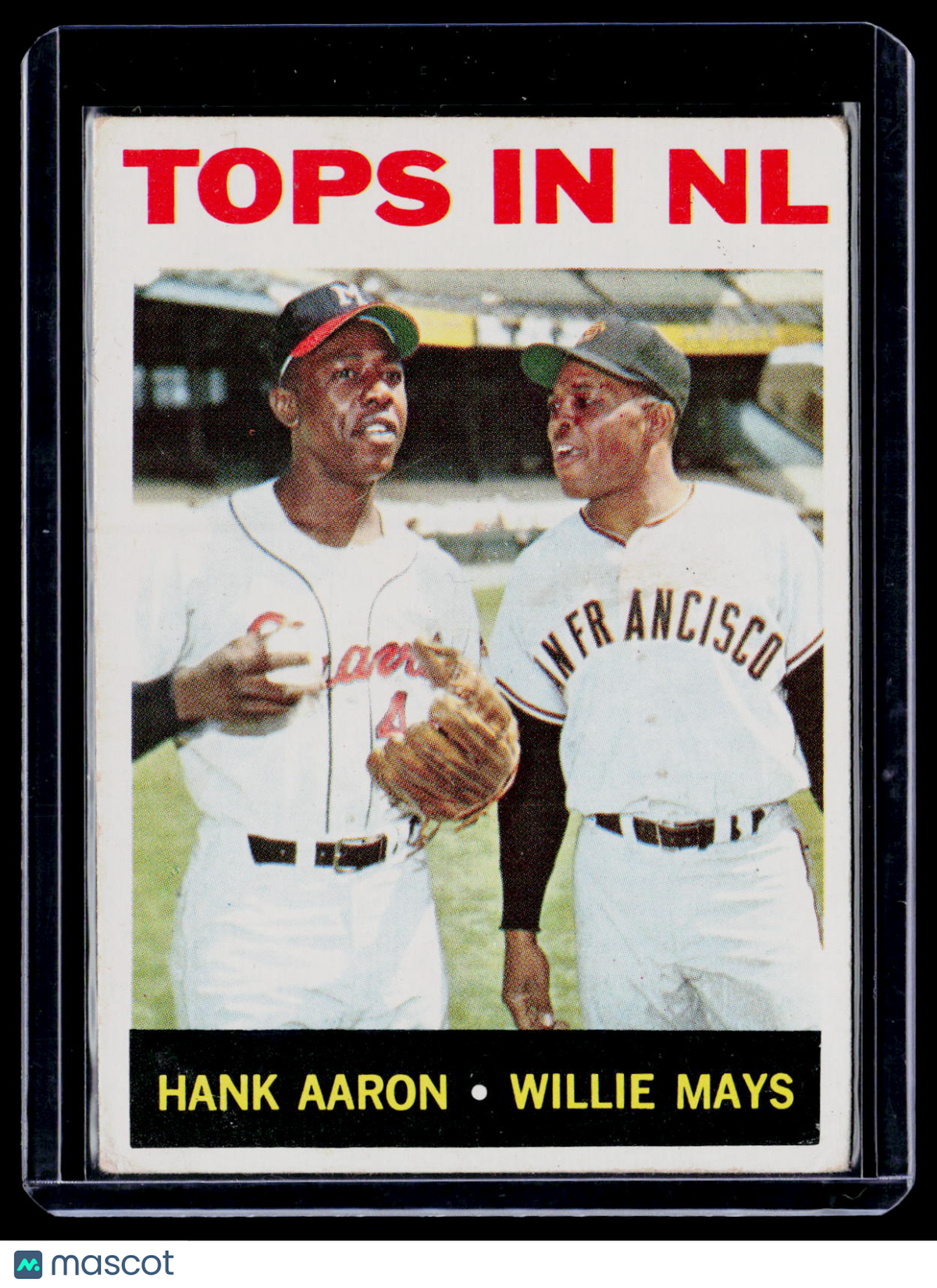 1964 Topps in NL Hank Aaron Willie Mays 423 Poor Condition B
