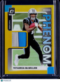 2025 Donruss Optic Tetairoa McMillan Rookie Phenom Phenom Gold Patch /10