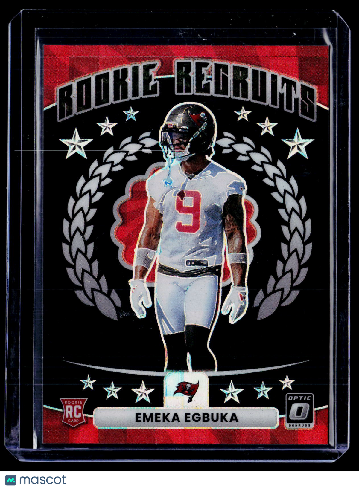 2025 Donruss Optic Emeka Egbuka Rookie Recruits Black Pandora 124/149 RC