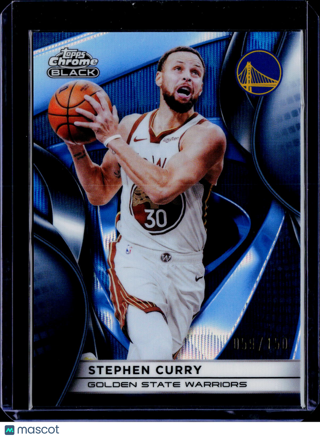 2025-26 Topps Chrome Black Stephen Curry Blue /150