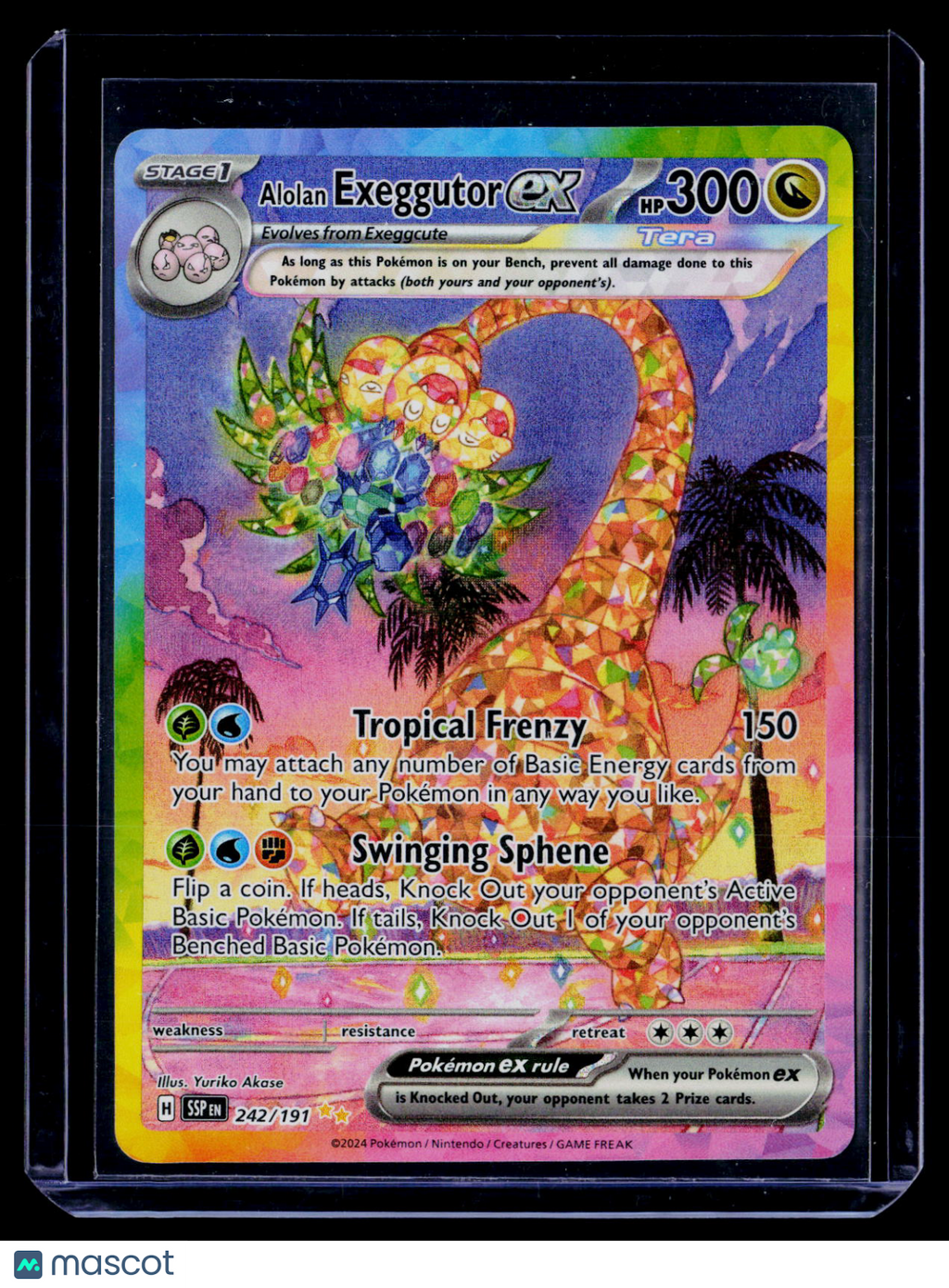 Pokemon Alolan Exeggutor ex 242 191