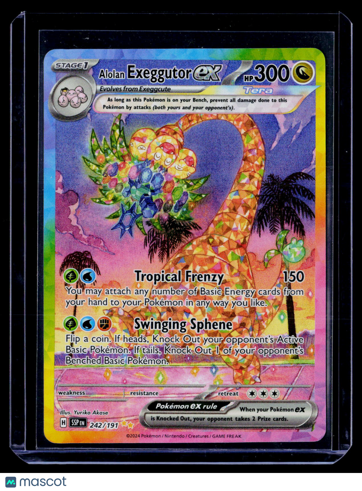 Pokemon Alolan Exeggutor ex 242 191