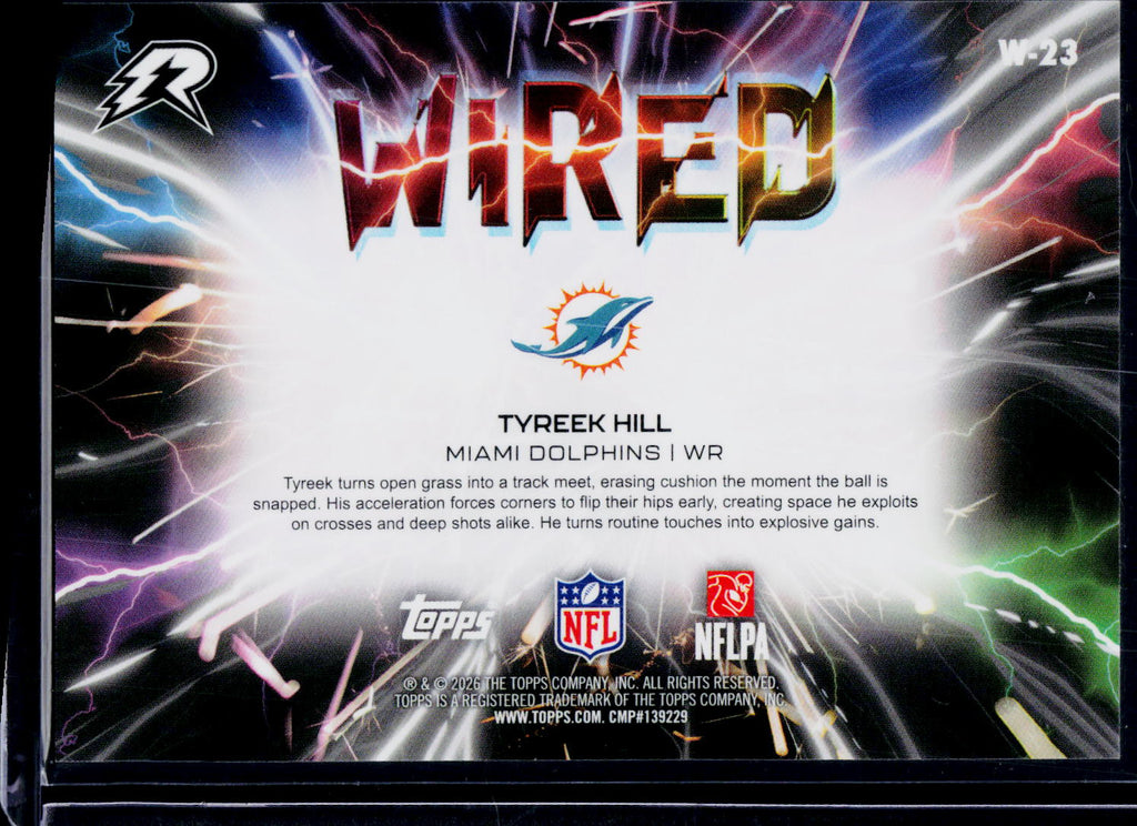 2025 Topps Resurgence Tyreek Hill Wired Case Hit