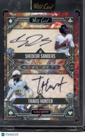 2024 Wild Card 5 Card Draw Shedeur Sanders Travis Hunter Dual Auto 1/1 PRC