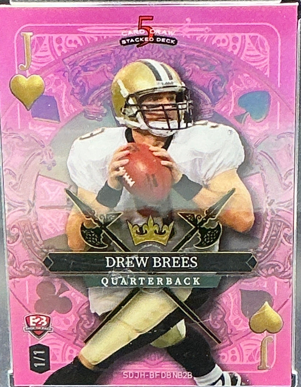 2024 Wild Card Brett Favre, Drew Brees 1/1 Flip