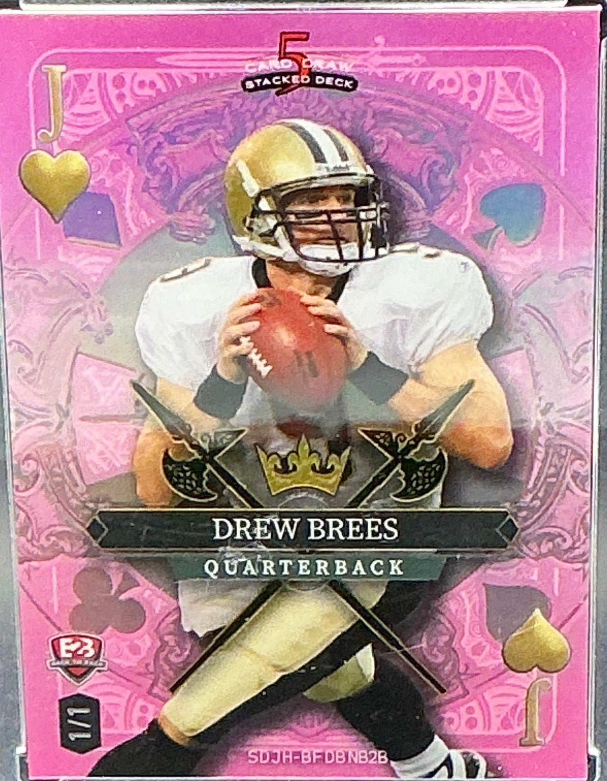 2024 Wild Card Brett Favre, Drew Brees 1/1 Flip