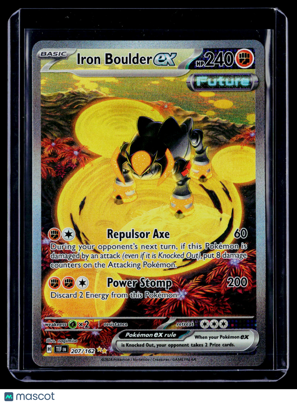 Pokemon Iron Boulder ex 207 162