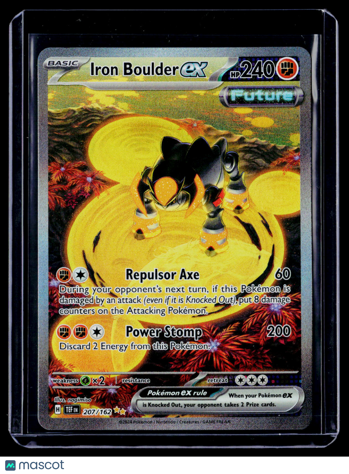 Pokemon Iron Boulder ex 207 162