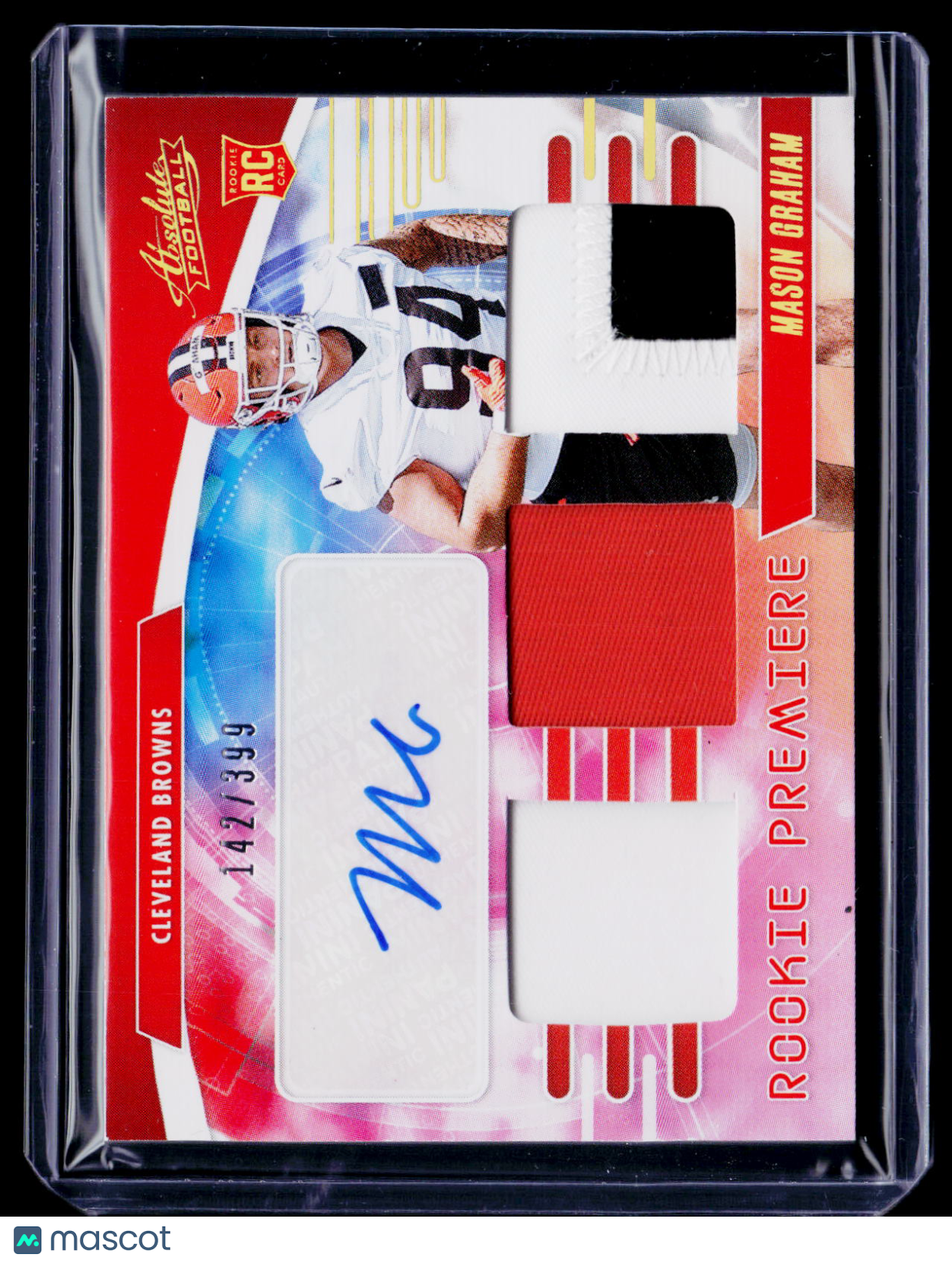 2025 Absolute Mason Graham Rookie Patch Auto RPA 142/399 RC