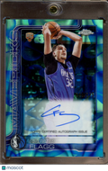2025-26 Topps Chrome Update Cooper Flagg Aqua Blue Lava Lamp Rookie Auto 148/175 RC