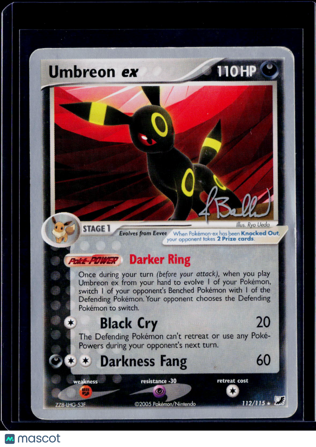 Umbreon ex 112/115 Jimmy Ballard
