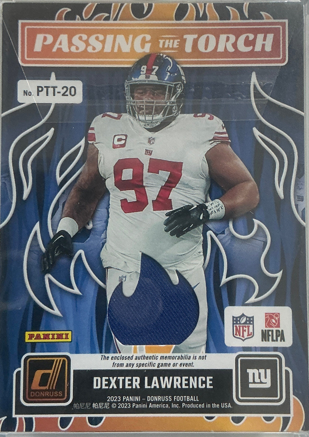 2023 Panini Donruss Football Lawrence Taylor Dexter Lawrence Passing The Torch 035/199