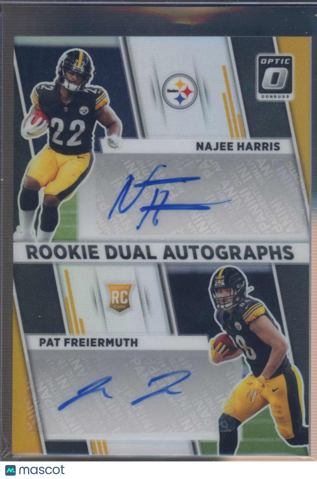 2021 Donruss Optic Najee Harris Pat Freiermuth Dual Auto 21/25 RC