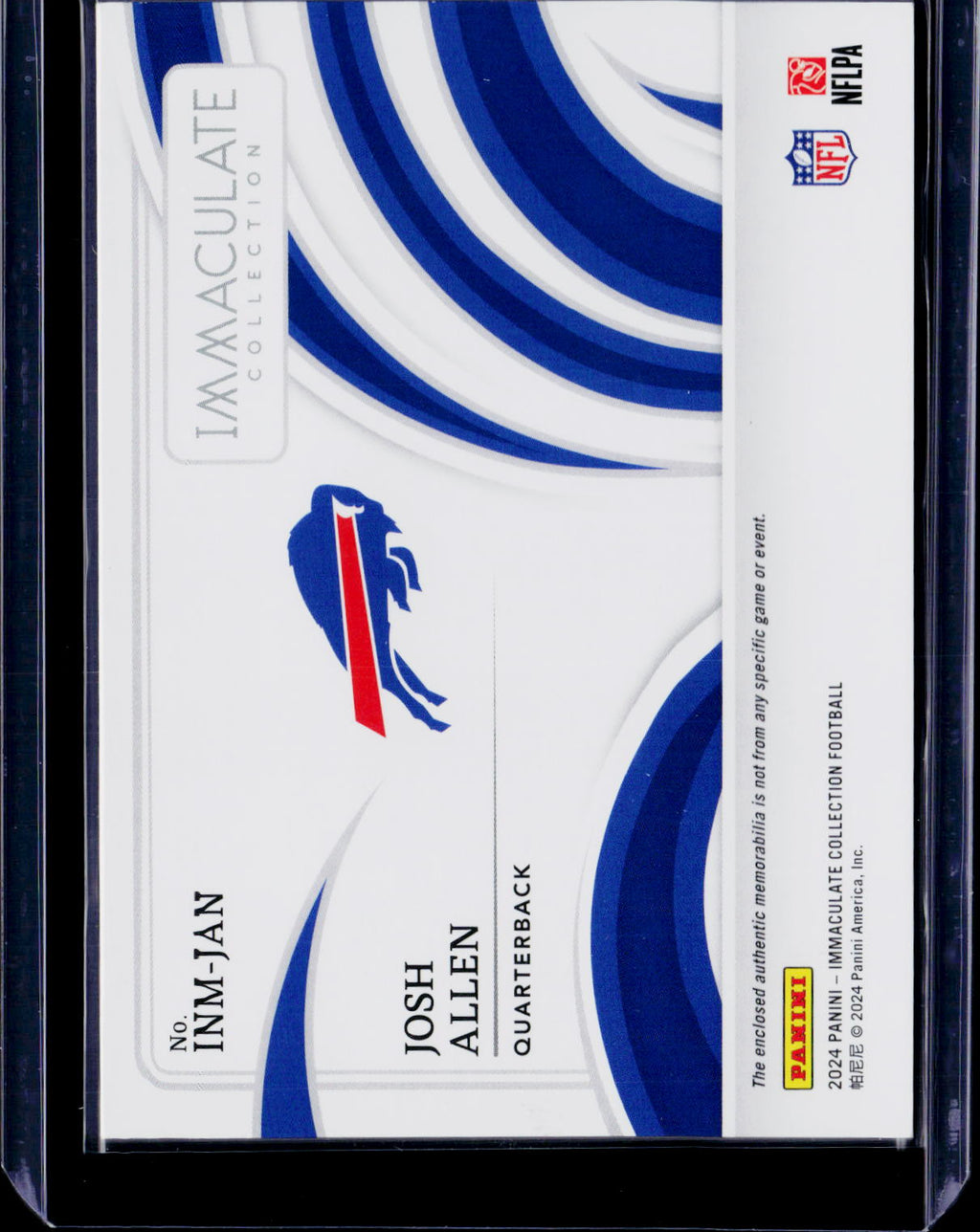 2024 Immaculate Collection Josh Allen Immaculate Material /88