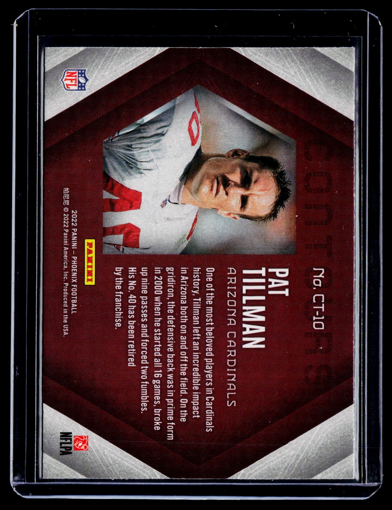 2020 Panini Phoenix Pat Tillman Contours Silver Prizm
