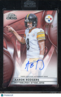 2025 Topps Chrome Black Aaron Rodgers Autograph Rose Gold /15
