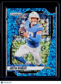 2024 Prizm Justin Herbert Neon Blue No Huddle 98/99