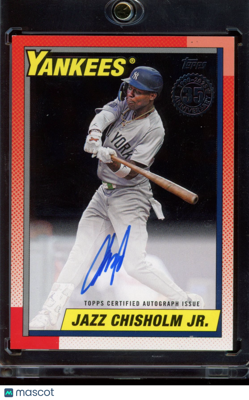 2025 Topps Jazz Chisholm Jr. 1990 Auto Black 06/10