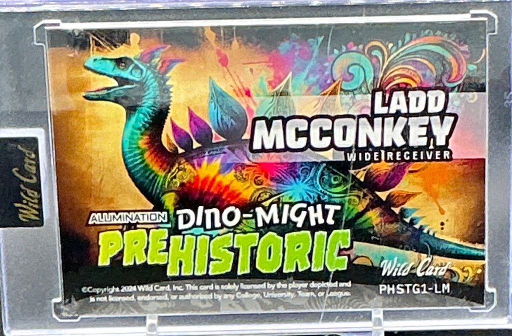 2024 Wild Card Ladd McConkey Dino-might 1/1