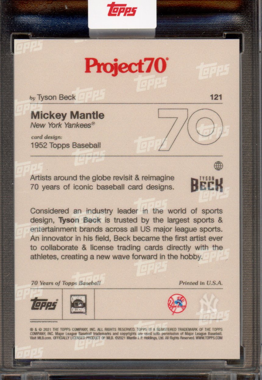 2021 Topps Project 70 Mickey Mantle Tyson Beck 121