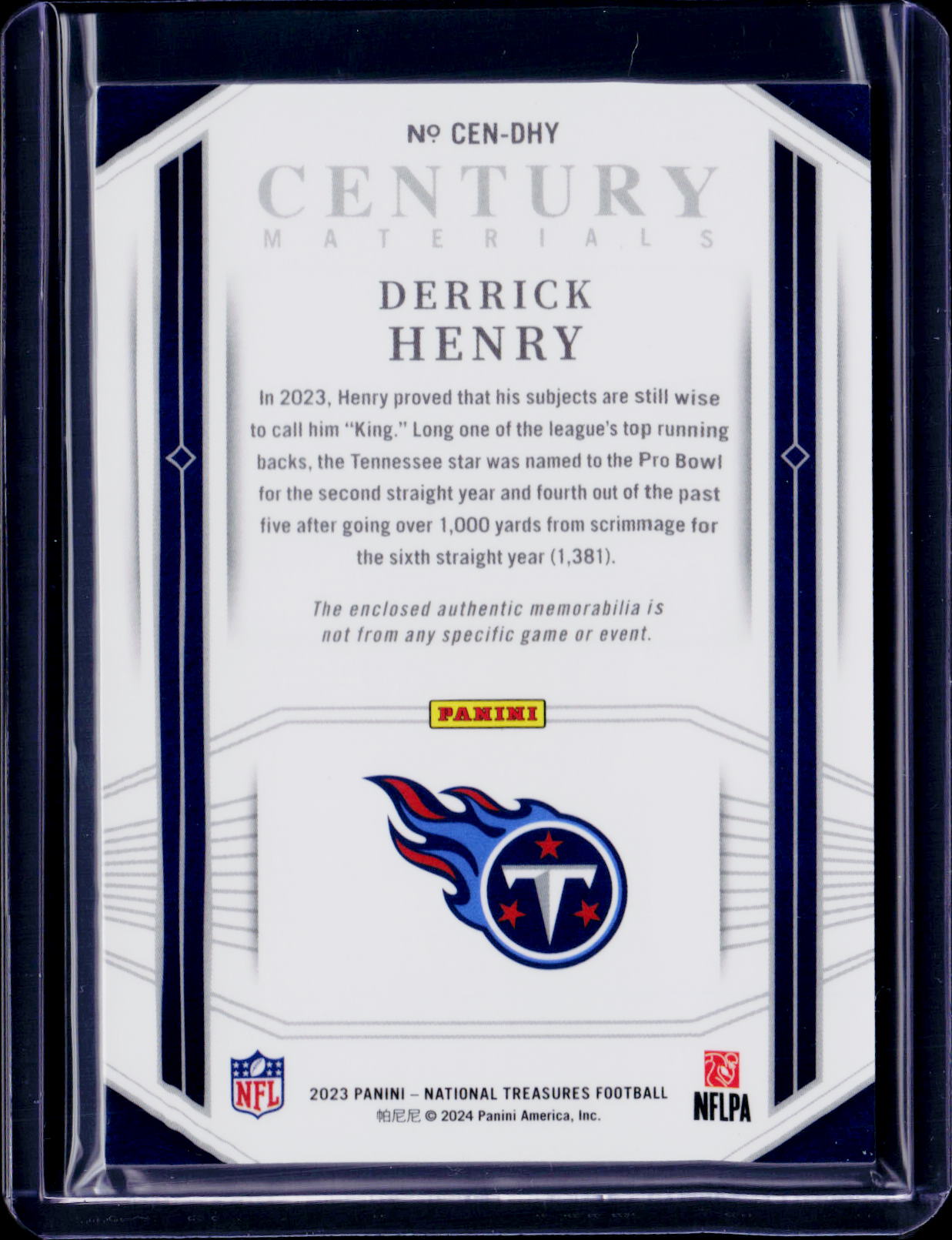 2023 National Treasures Derrick Henry Century Materials /49