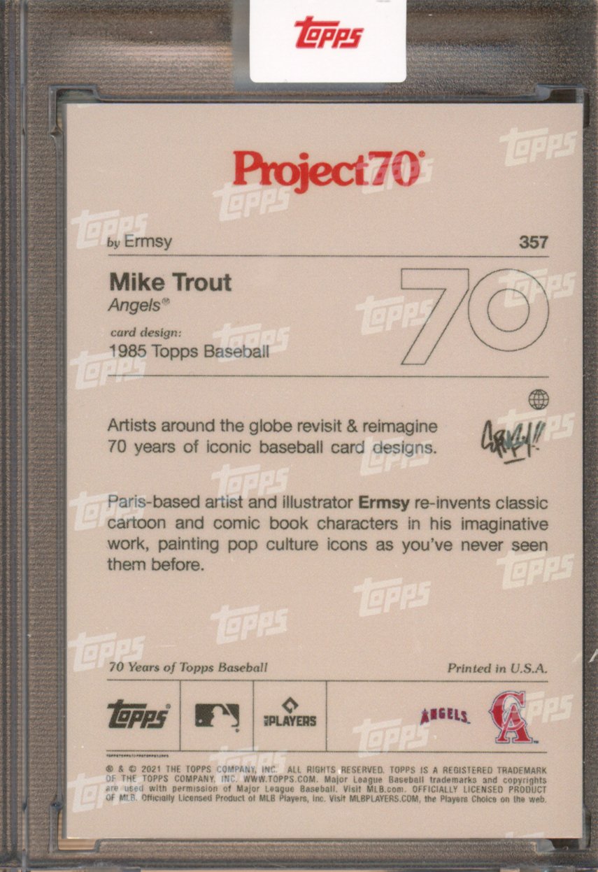 2021 Topps Project 70 Mike Trout Ermsy 357