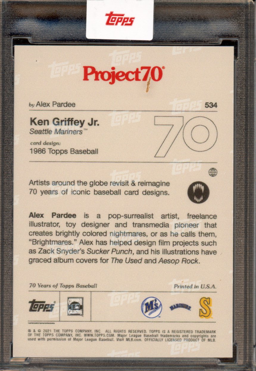 2021 Topps Project 70 Ken Griffey Jr. Alex Pardee 534