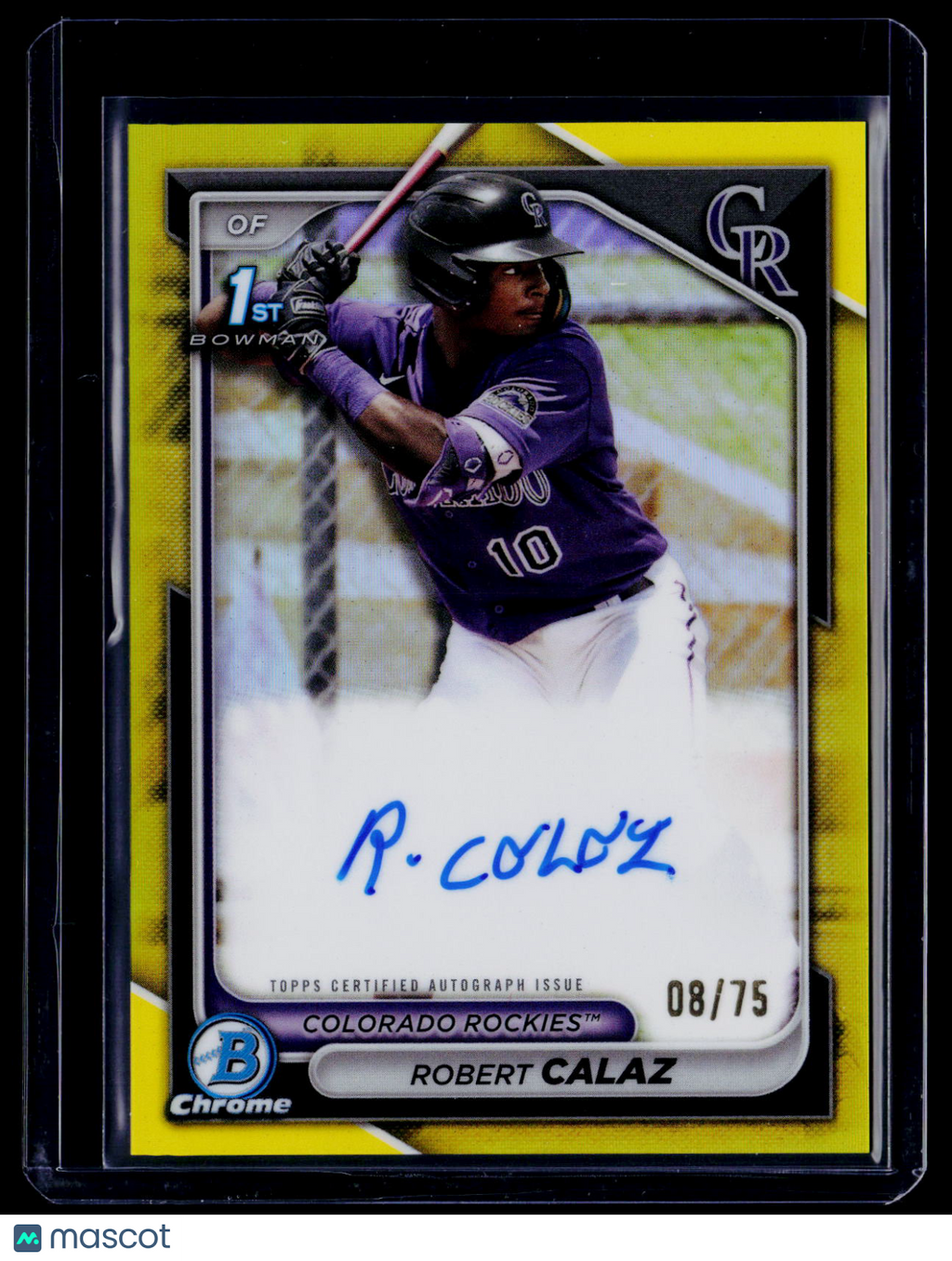 2024 Bowman Robert Calaz Yellow Auto 8/75