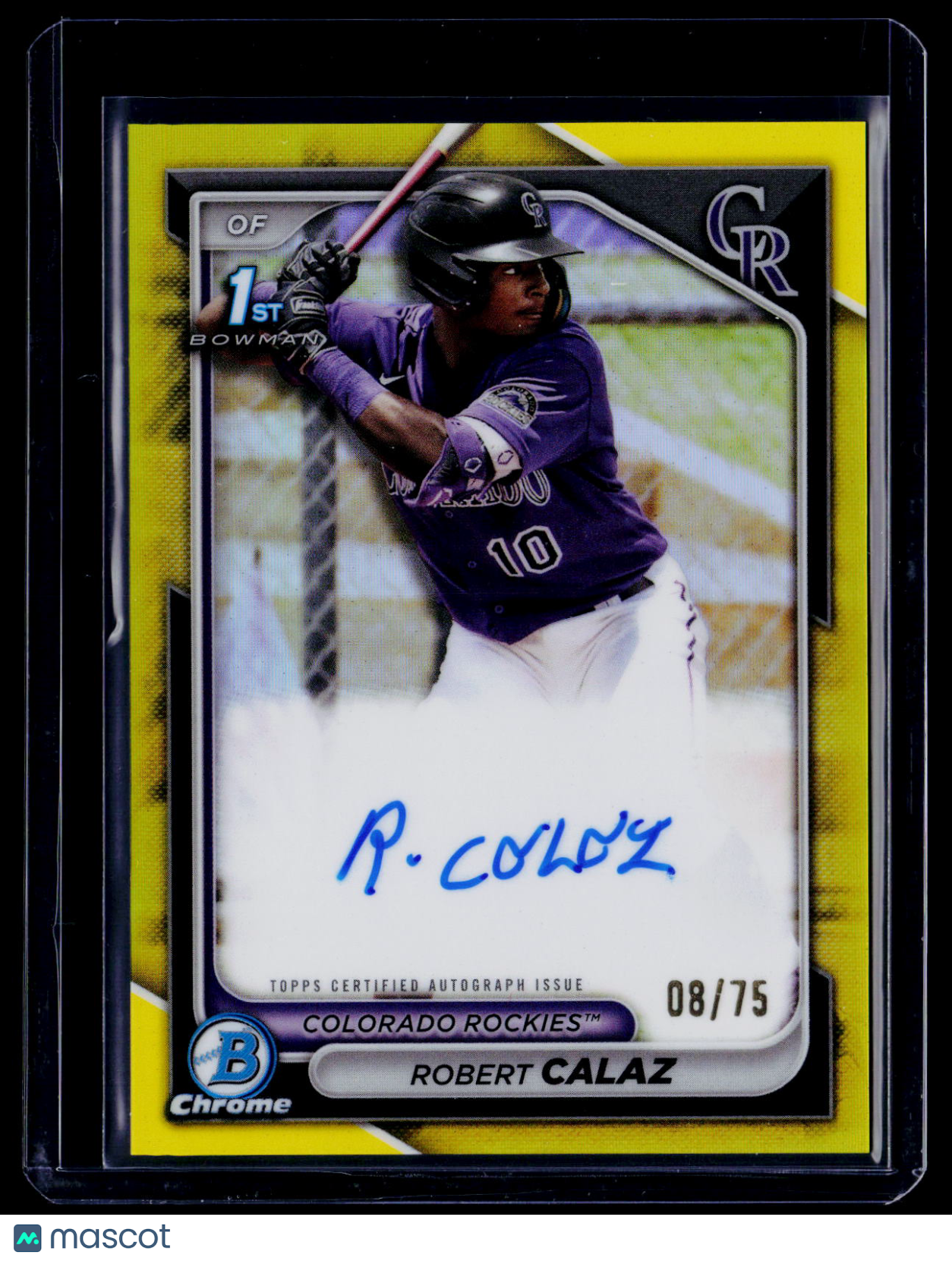 2024 Bowman Robert Calaz Yellow Auto 8/75