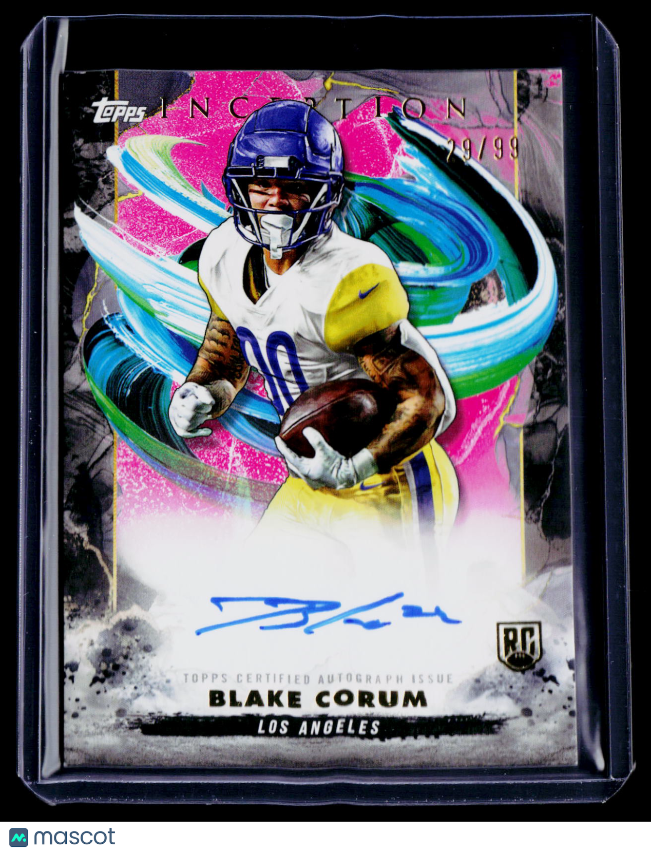 2024 Topps Inception Blake Corum Rookie Magenta Auto 29/99 RC