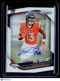 2025 Prizm Pat Bryant Rookie Silver Prizm Auto RC