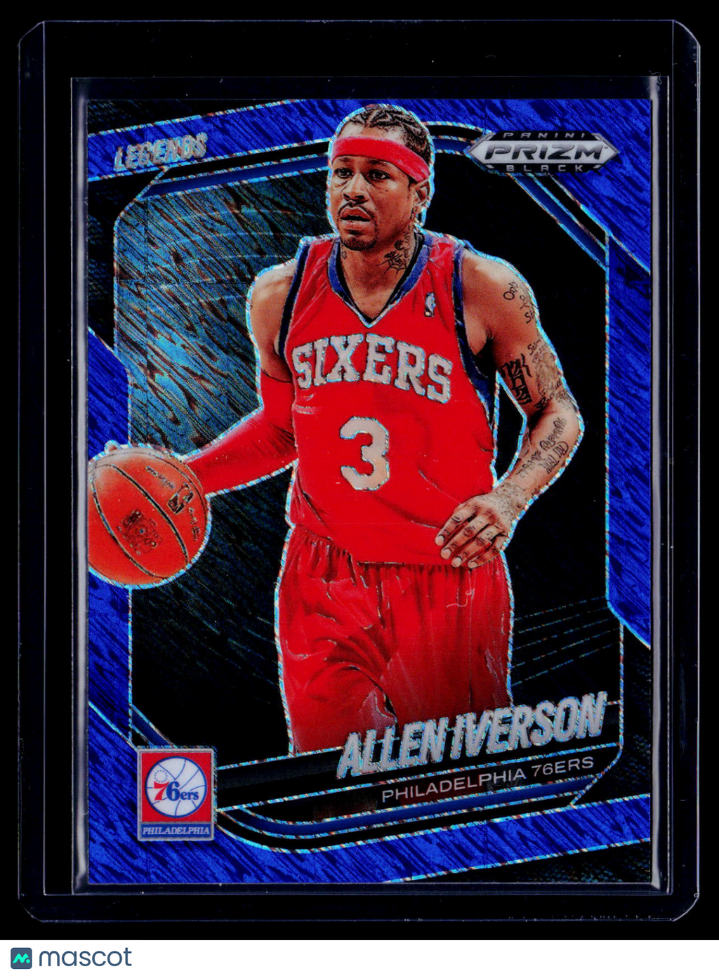 2024-25 Prizm Black Allen Iverson Blue Shimmer 25/35
