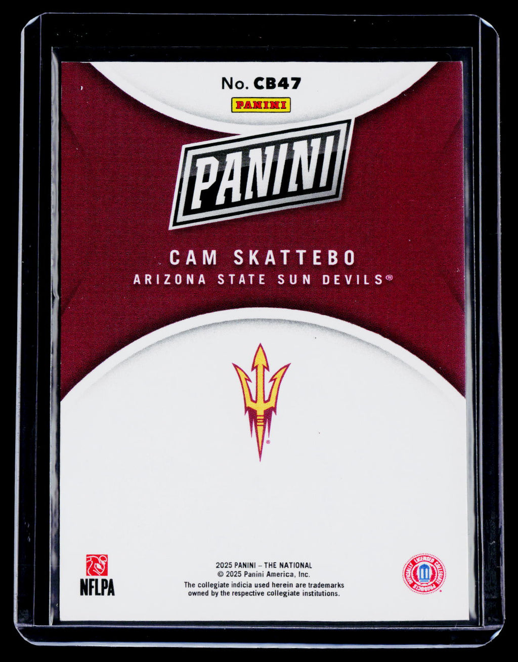 2025 Panini The National Cam Skattebo Rookie 143/199