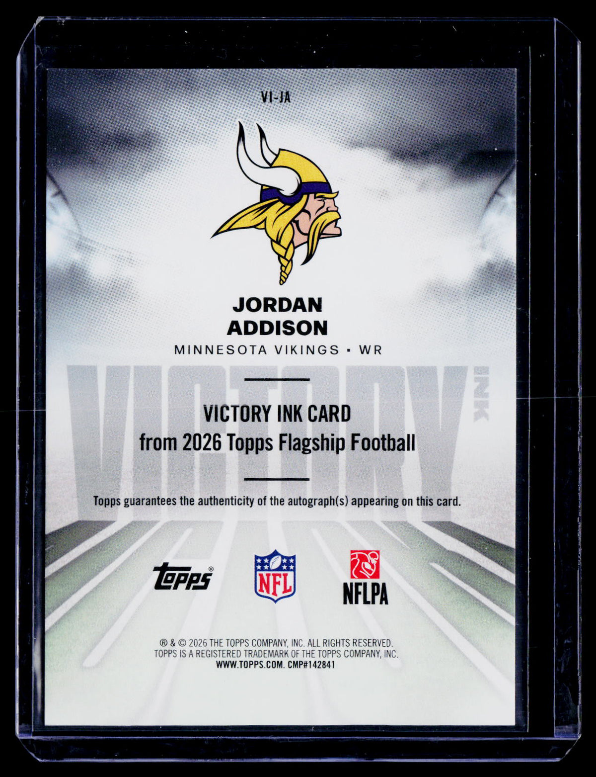 2026 Topps Flagship Jordan Addison Victory Ink Auto