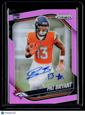 2025 Prizm Pat Bryant Rookie Pink Prizm Auto RC