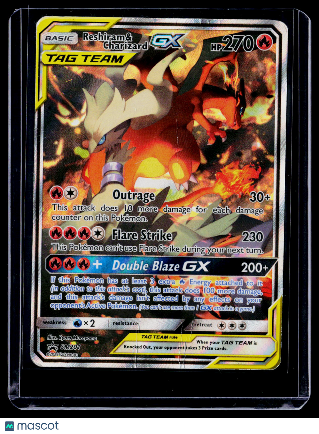 Pokemon Reshiram & Charizard GX SM201 Promo