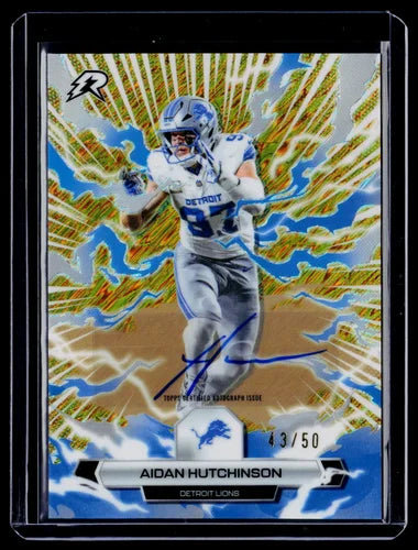 2025 Topps Resurgence Aidan Hutchinson Gold Static Auto 43/50