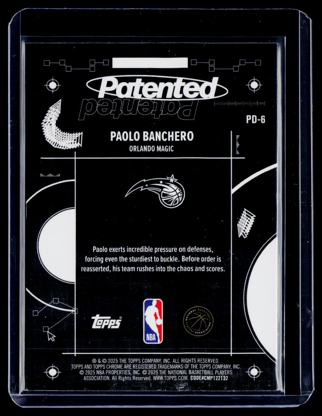 2025 Topps Chrome Paolo Banchero Patented