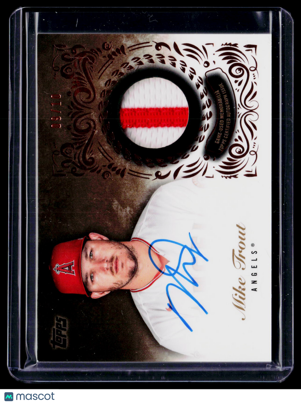 2022 Topps Reverence Mike Trout Patch Auto 9/10