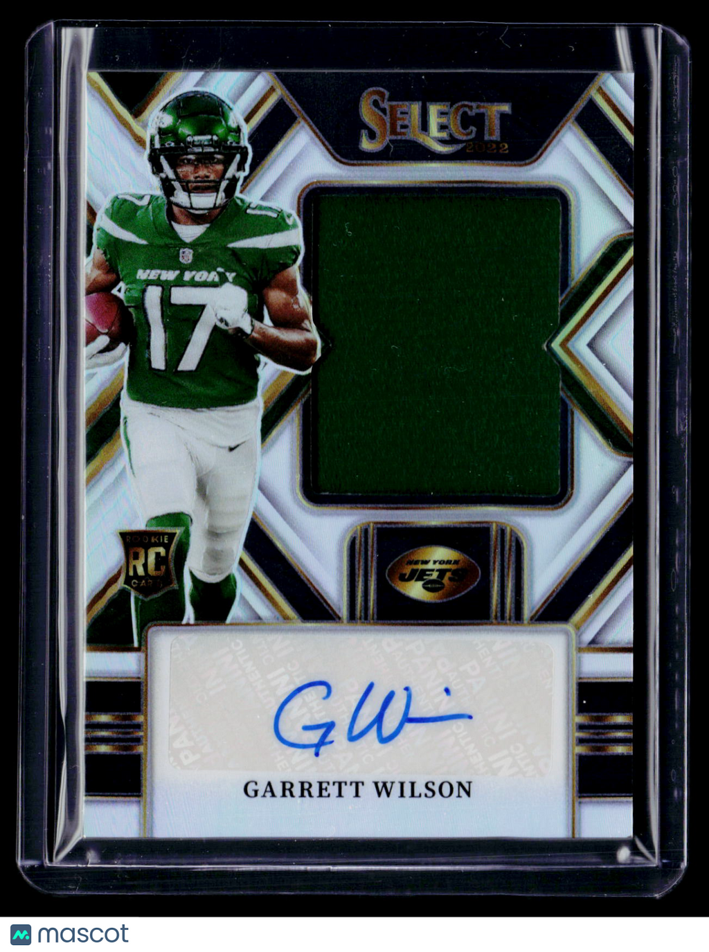 2022 Select Garrett Wilson Rookie Patch Auto RPA 39/99 RC