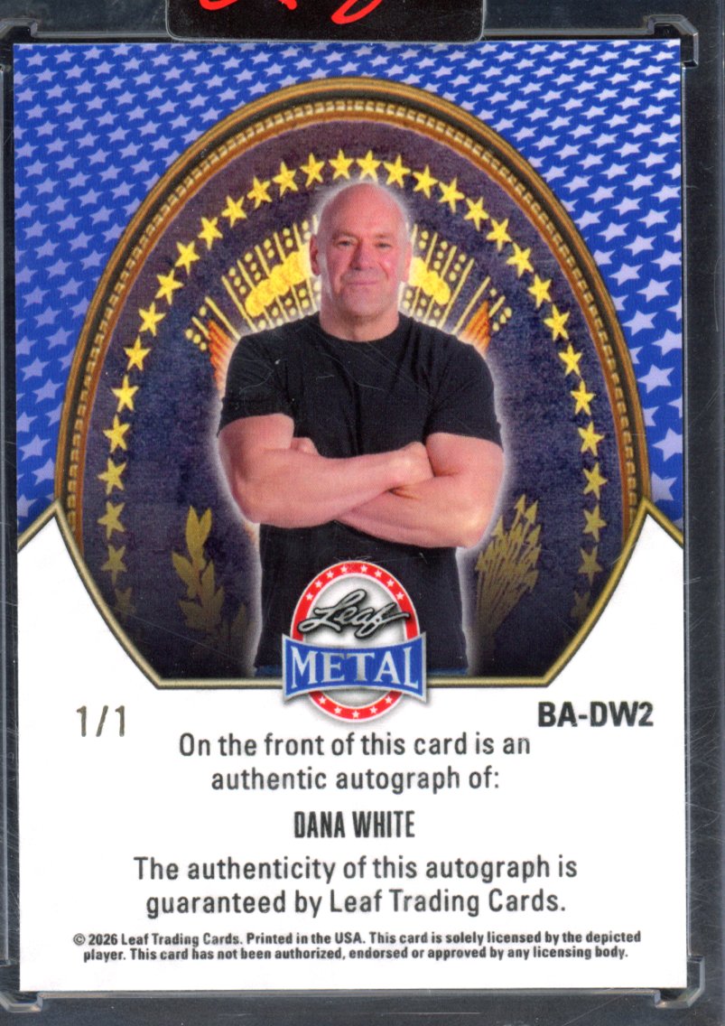 2026 Leaf Metal Dana White Auto 1/1