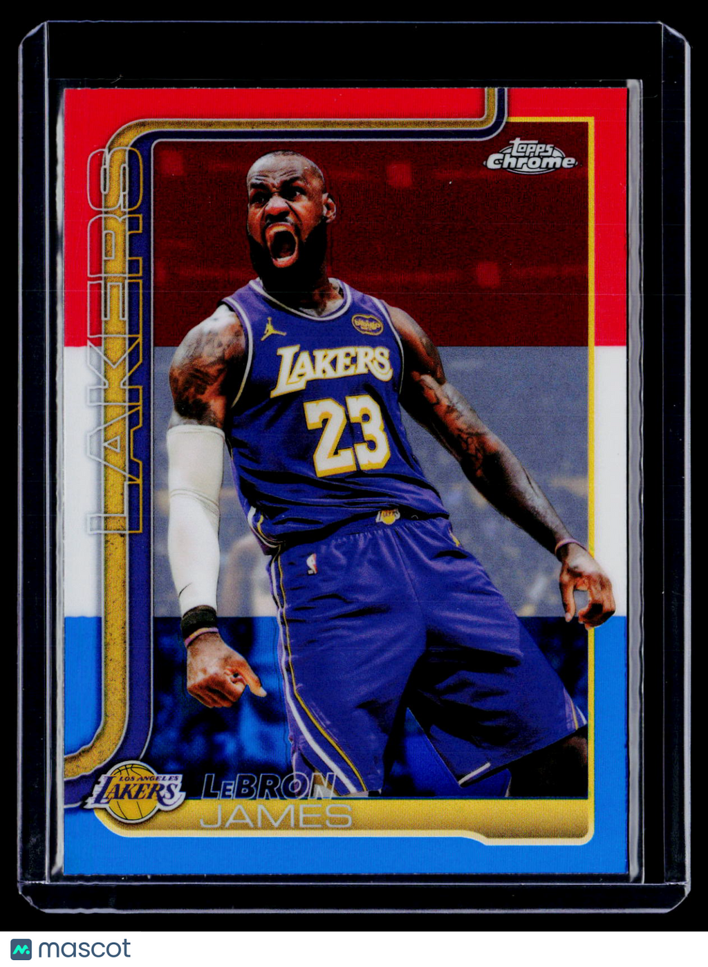 2025-26 Topps Chrome Update LeBron James Red White & Blue