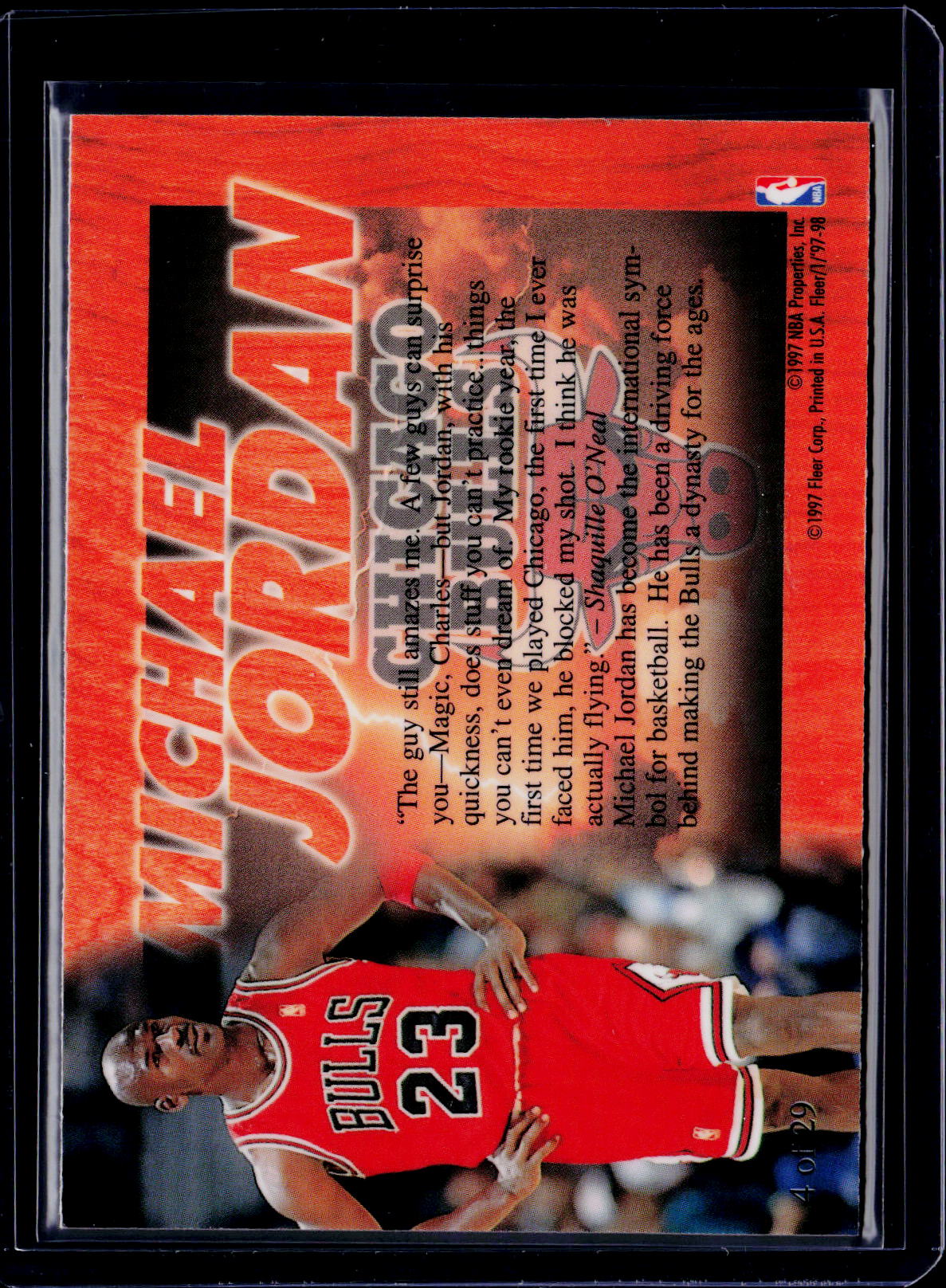 1997-98 Flair Michael Jordan Hardwood Leader